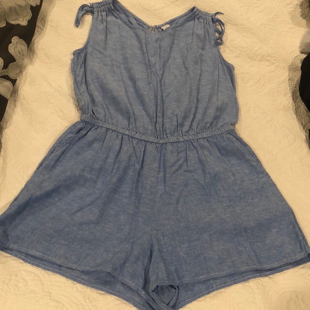 Old Navy Chambray shorts romper